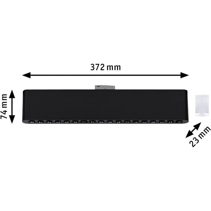 Paulmann URail LED-railverlichting Zelos zwart 4.000 K 37 cm