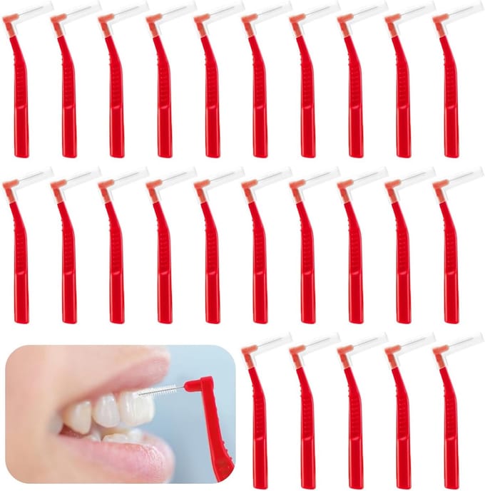 Interdentale borstels – 25 stuks L-vormige tandenborstels voor optimale mondhygiëne