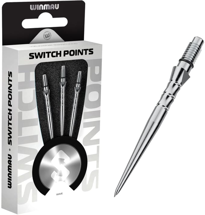 Winmau Switch Point Wave Silver 26 mm