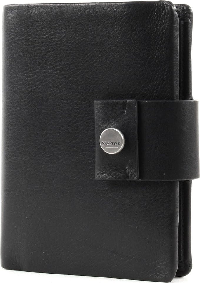 Maître Leren Portemonnee Henau Dawina Purse MV9F Black Zwart