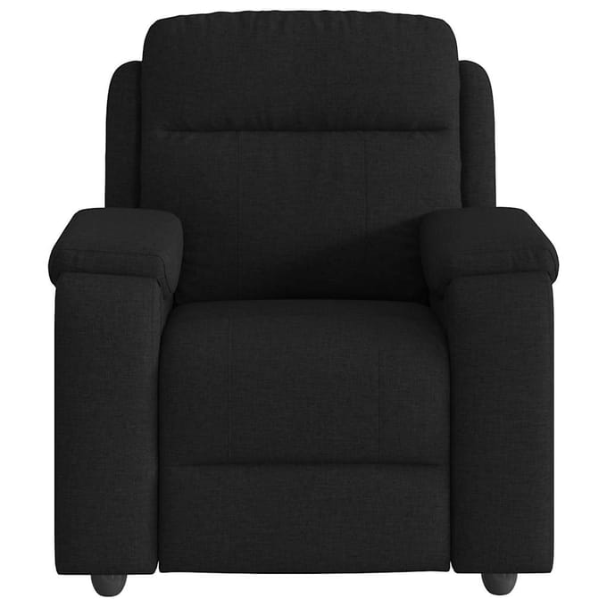 vidaXL - Fauteuil - verstelbaar - stof - zwart