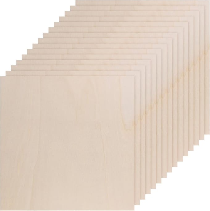 Set van 15 Dunne Houten Planken voor DIY Ambachten en Decoratie