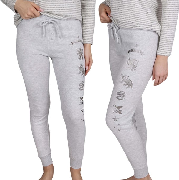 HARRY POTTER Grijze dames legging met Hogwarts huismotief