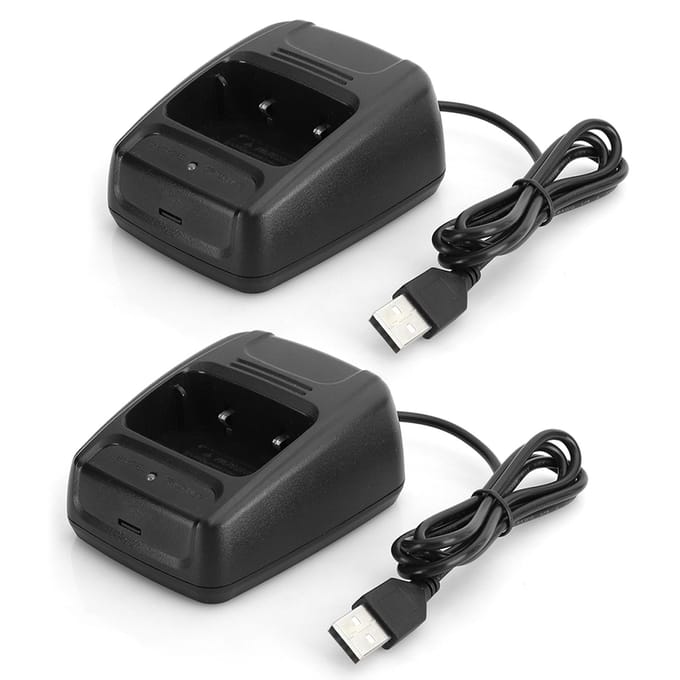2 stuks Intercom Walkie Talkie voor Baofeng BF666S BF777S BF888S USB-oplader Batterijlader met Laadindicator