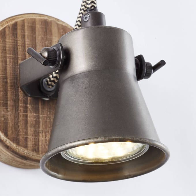 Brilliant SEED - Wandspot - Bruin;Zwart