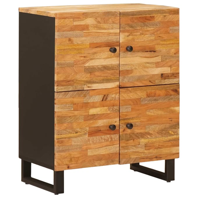 vidaXL - Bijzetkast - Bruin - 60 - x - 33 - x - 75 - cm - Massief - Mango - Hout