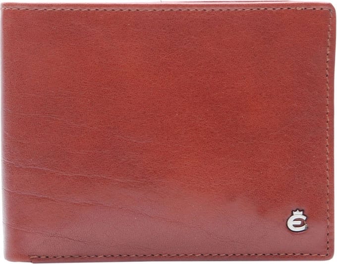 Esquire Leren Kaarthoes Toscana Leather Wallet Brown Bruine