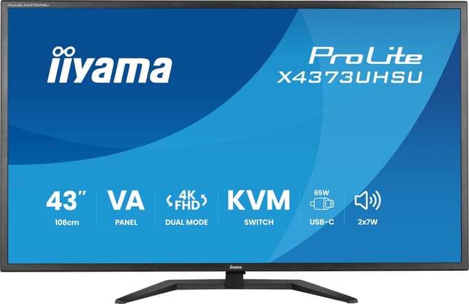 iyama ProLite X4373UHSU-B2 - 43 inch - 4K - IPS - USB-Hub (4x) - HDR10