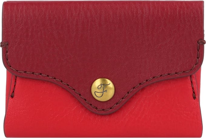 FOSSIL Kaarthoes Heritage Card Case Red Velvet Rood