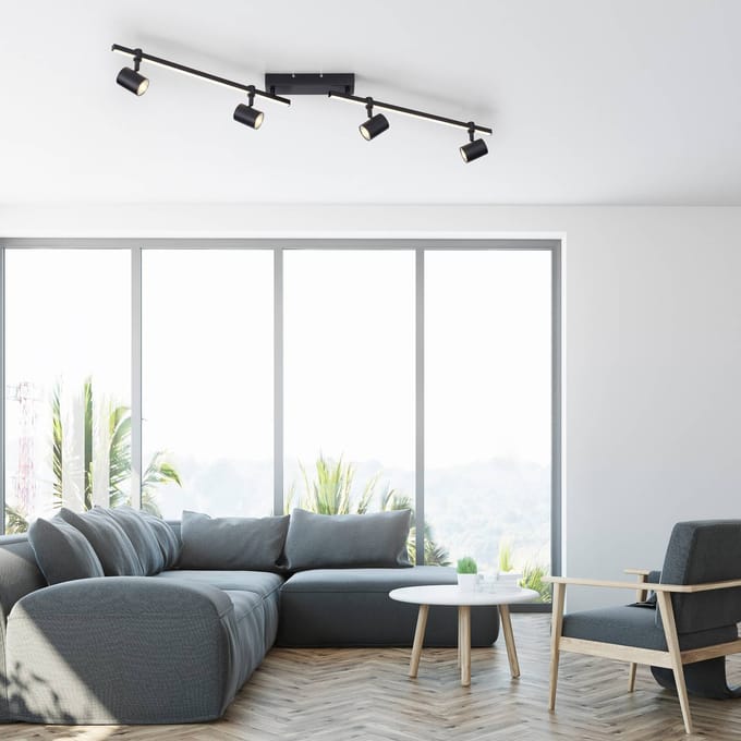 Paul Neuhaus LED plafondspot Barik, 120 cm, verstelbaar