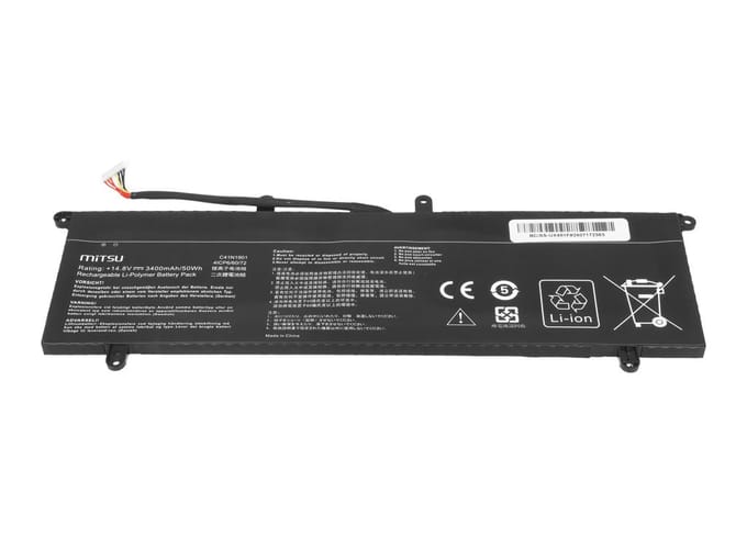 Mitsu ZenBook Duo C41N1901 Serie - Batterij - Asus ZenBook Duo 14 UX481