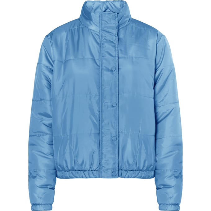 Mymo Licht gewatteerd blousonjack Dames Hemelsblauw