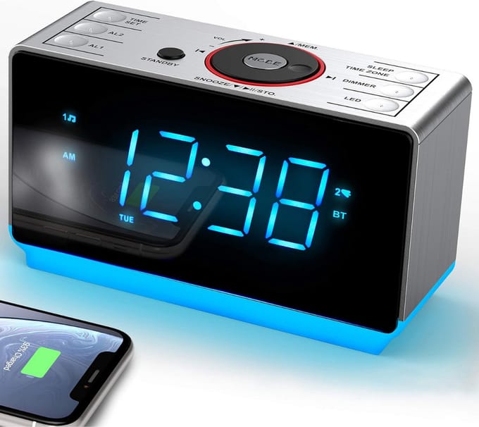 Klokradio met Wekker - Digitale Wekker - Wekkerradio