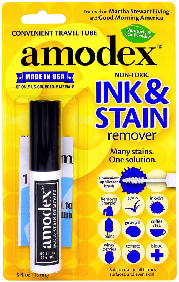 Amodex - Inkt en vlekverwijderaar - reisverpakking - 15 ml