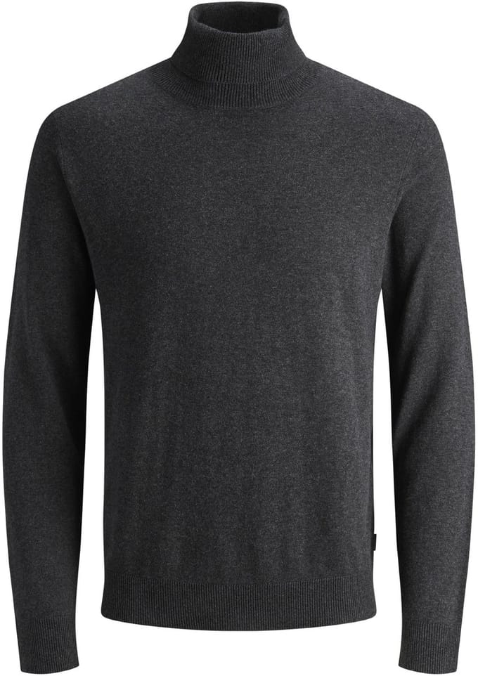 Jack & Jones - Heren Trui Emil Knit Roll Neck - Grijs - Maat M