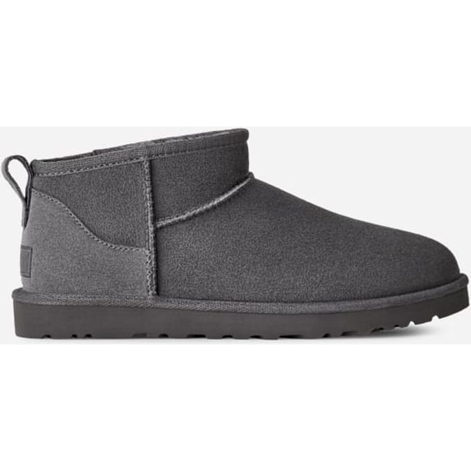 UGG® Classic Ultra Mini for Men in Grey, Size 9, Shearling/Polyester/Wool