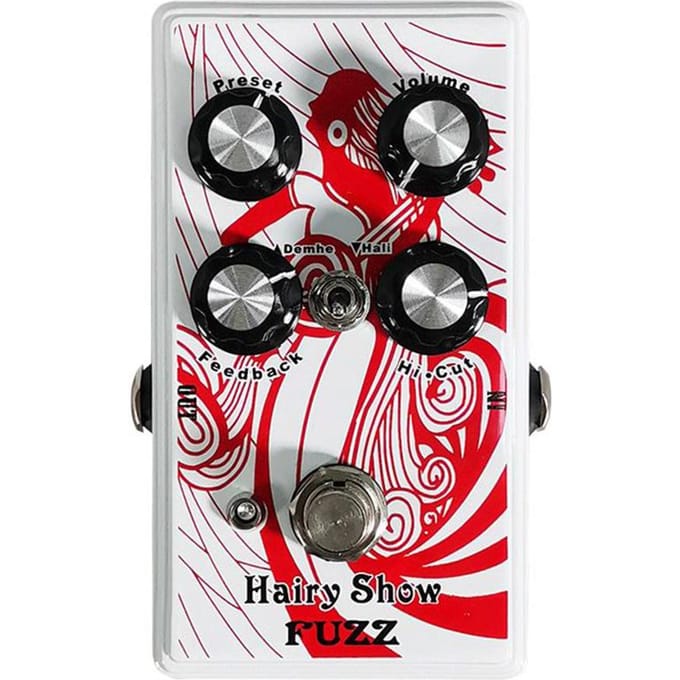 FUZZ Gitaareffectpedaal voor Elektrische Gitaar Bas Snaarinstrument wit