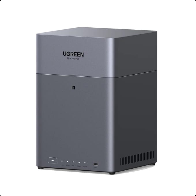 UGREEN NASync DH4300 Plus - NAS-server - 4-Bay - 0TB opslag - 8GB DDR4