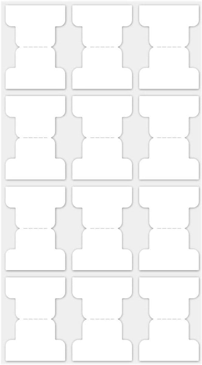 Zelfklevende Tabs - Markeer Stickers - Pagina's Organiseren - Scheurvast & Hersluitbaar - 3.5 x 2.5 cm - Wit