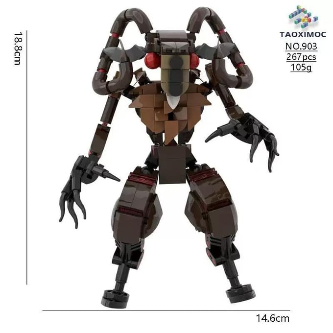 99 Nuits dans la Forêt Blocs Jouets Cerf d'Horreur Figurine Brique 99 Nuits dans la Forêt Blocs de Construction pour Enfants Jouet de Construction