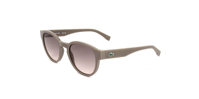 Lacoste Ronde Dames Transparant Lichtgrijs Taupe Nude Kleurverloop L6000S
