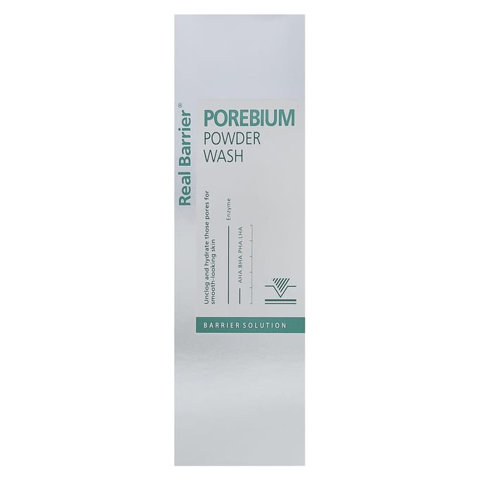 Real Barrier, Porebium Powder Wash, 1.76 oz (50 g) white