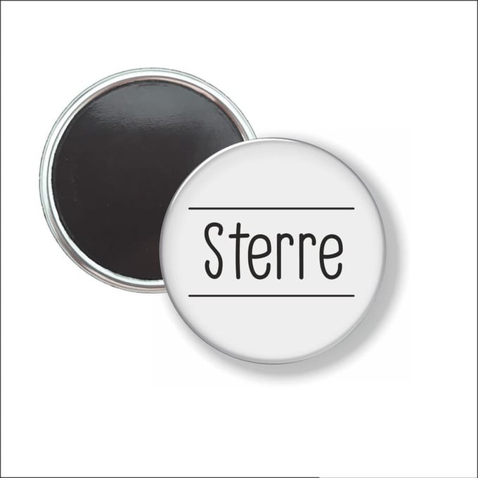 Button Met Magneet 58 MM - Sterre - NIET VOOR KLEDING