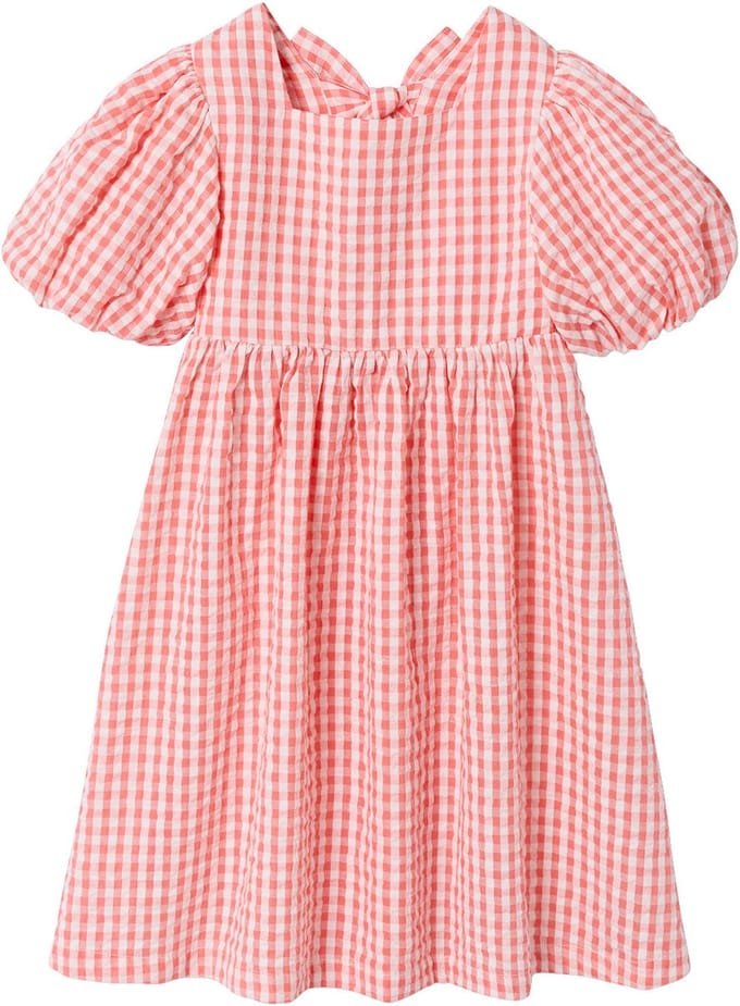 Vertbaudet Jurk meisjes Vichy knopen rug