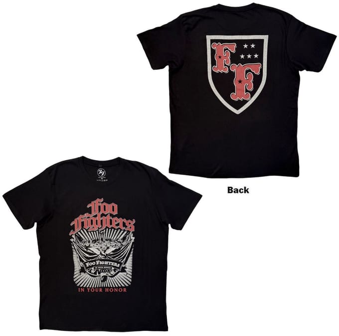 Foo Fighters - In Your Honour Heren Tshirt - M - Zwart