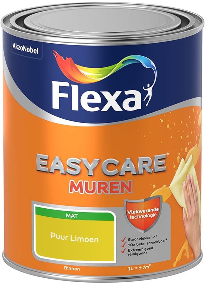 Flexa - Easycare Muren - Puur Limoen - Mengverf - 1 L