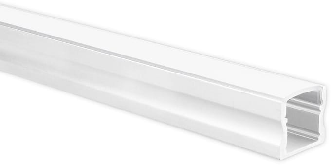 LED strip profiel Potenza wit hoog 1m incl. melkwitte afdekkap