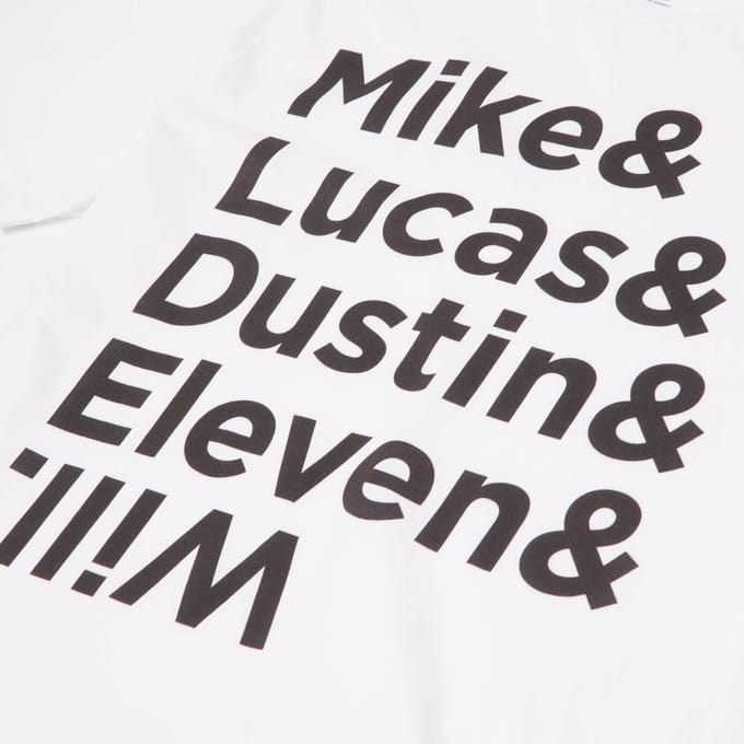 Stranger Things Character Lineup Women's T-Shirt - White - S