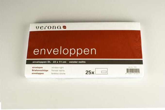 Verona enveloppen DL22x11 RECHTS pak 25