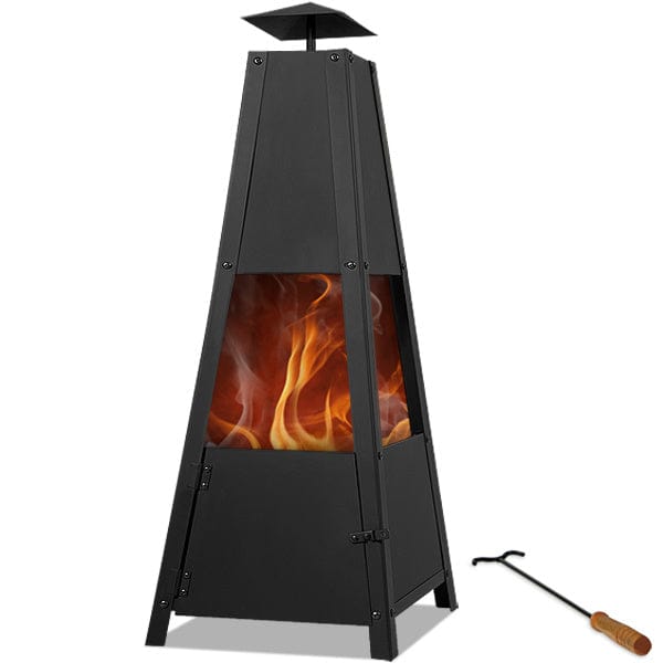 Gardebruk Pyramide Buitenhaard - 100 cm - Zwart
