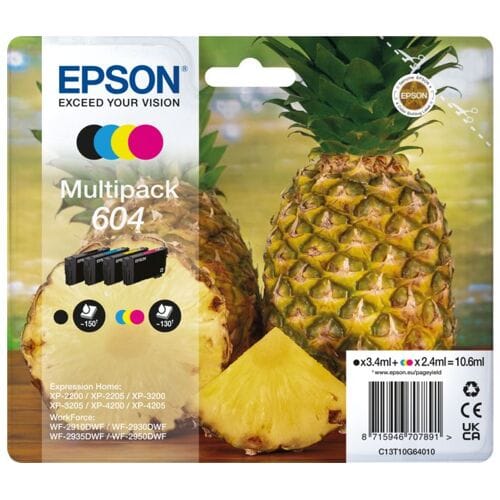 Epson Inktcartridge 604 (C13T10G64010) 4-kleuren Multipack