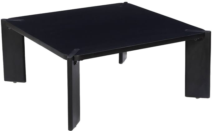 sweeek - Vierkante salontafel in massief hout 80cm - reva