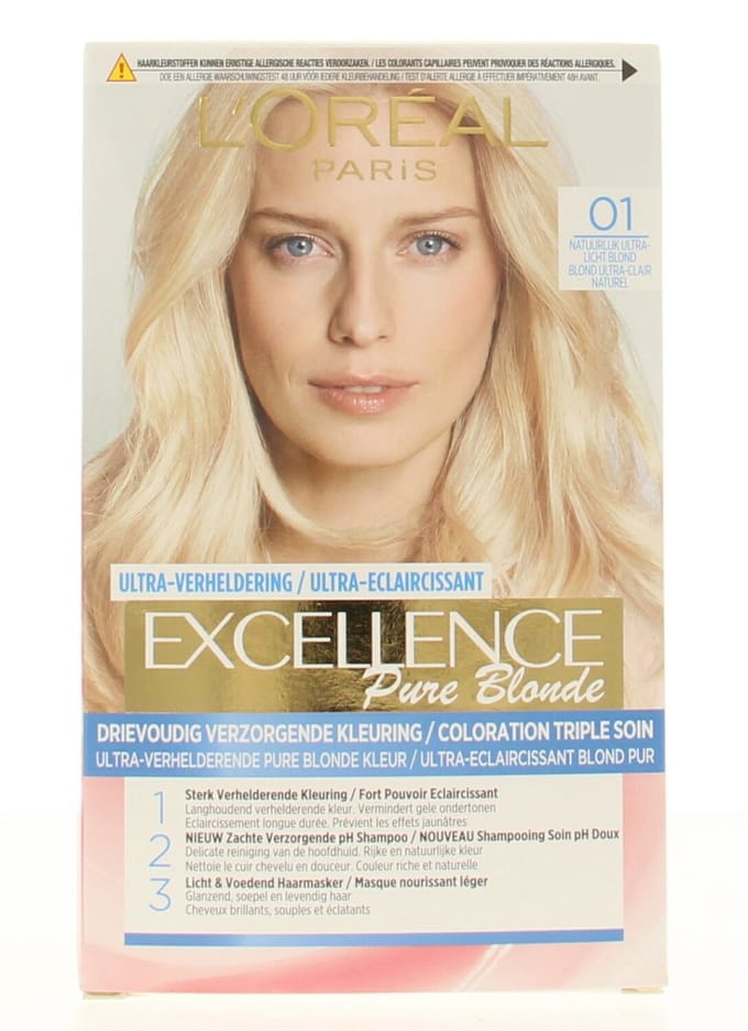 L'Oréal Paris Pure Blond Verheldering Lichtblond 01 - Verhelderende Permanente Haarkleuring