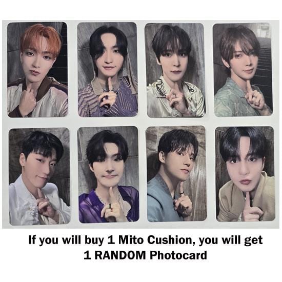 Ateez Mito Gezichtskussen (Gouden Uur Deel 1) gray