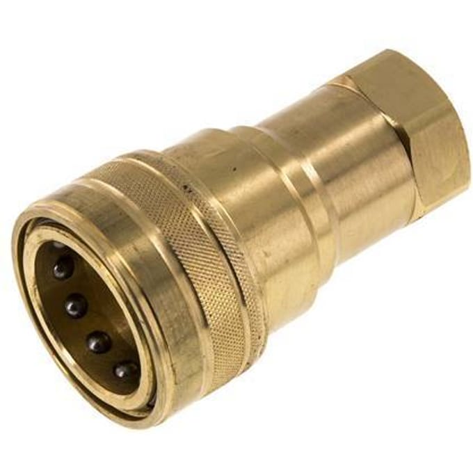 Messing DN 25 Hydraulische Koppeling Snelkoppeling G 1 inch Binnendraad ISO 7241-1 B D 37.8mm