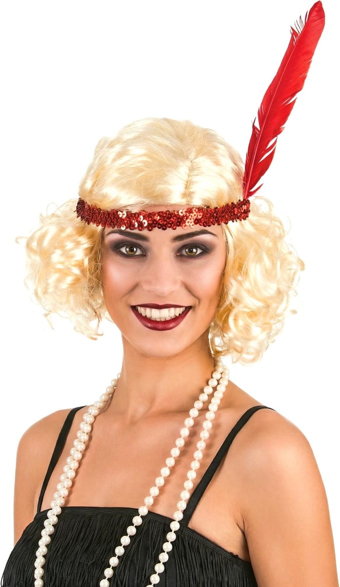 Blond Charleston pruik voor vrouwen  - Verkleedpruik - One size