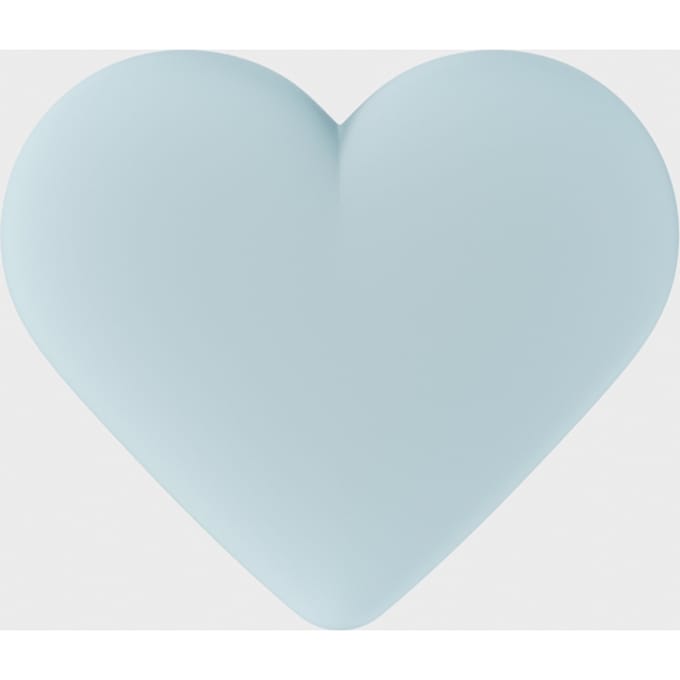 Holdit Silicone Sticker Heart - Mineral Blue