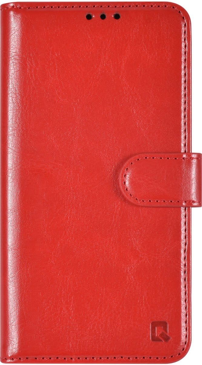 TUNIQ Back cover iPhone 16e - Walletcase - Pasjeshouder voor 3 pasjes - Rood