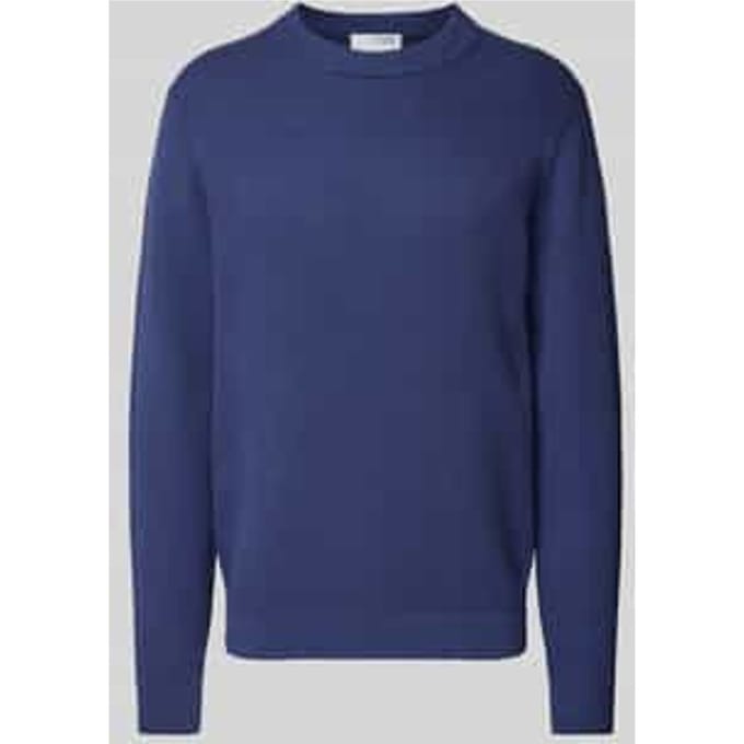 Gebreide pullover met ribboorden, model 'DANE'