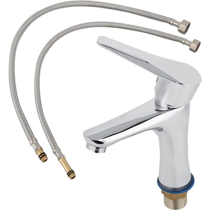 Robinet de Lavabo Relevable de Salle de Bain G1/2 white
