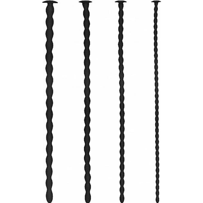 Silicone Spiral Screw Plug Set - Advanced - Zwart