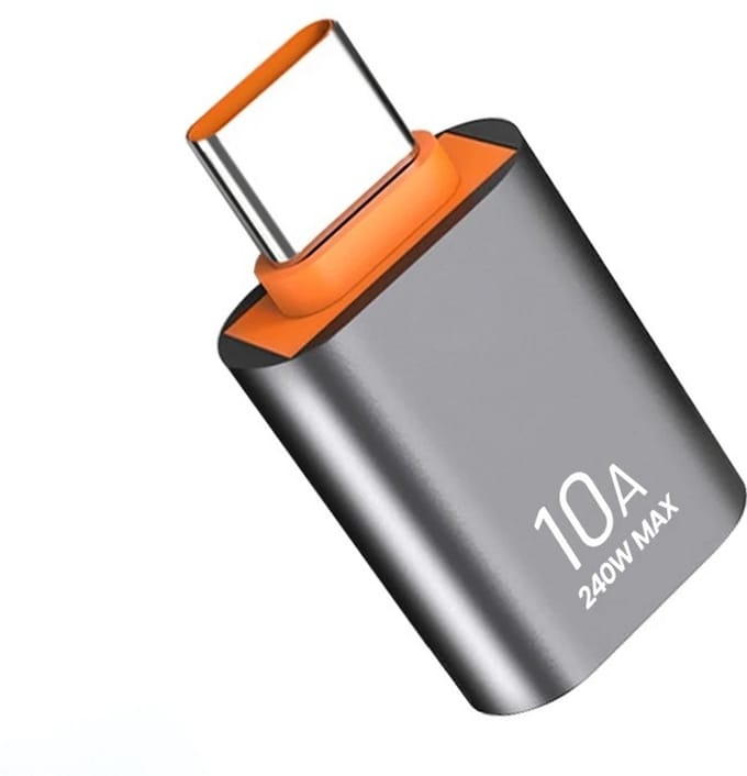 DrPhone SwiftLink-C USB-C naar USB 3.0 Adapter – Snelle Dataoverdracht – Compact – Metaal – Grijs