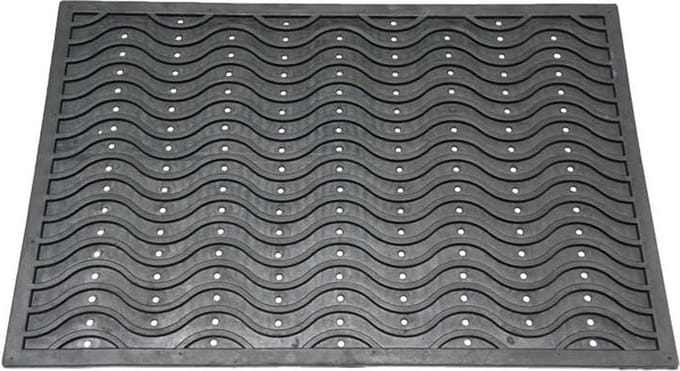 Rubbermagazijn - Deurmat - 150x90cm - Zwart - Rubber deurmat