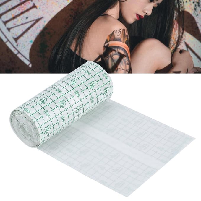 SelF adhesive Tattoo Repair Sticker Protective Breathable Tattoo Film(10m) gray