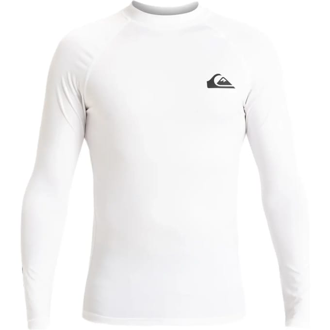 Quiksilver Upf50 Rash Guard Met Lange Mouwen Wit XS Man