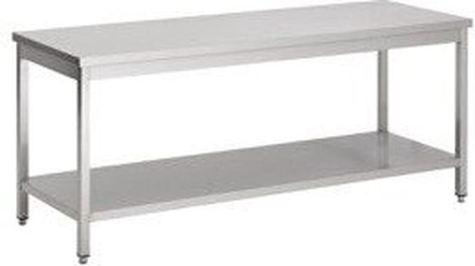 Werktafel | Bodemschap | 280cm breed | RVS | Combisteel | 7812.0037